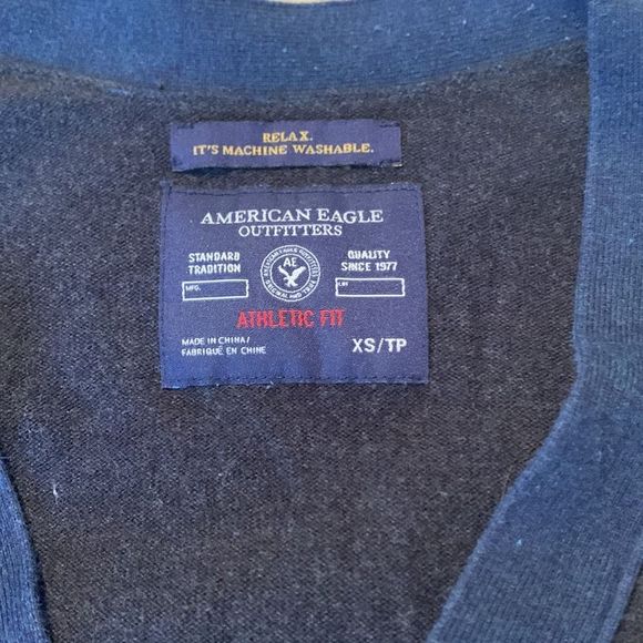 Mens Cotton Cardigan Sweater - Picture 2 of 4